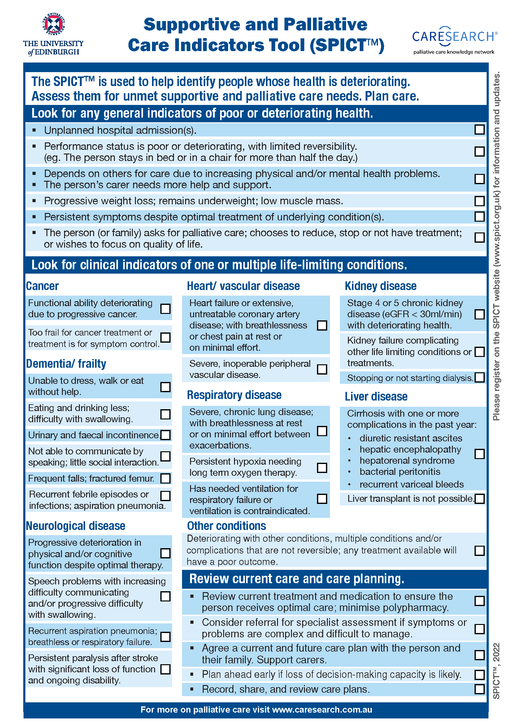 SPICT Tool form thumbnail