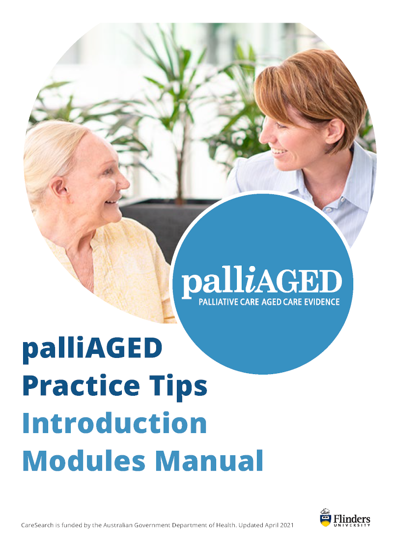 palliAGED Introduction Modules Manual Thumbnail