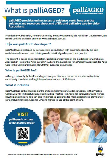 What is palliAGED factsheet